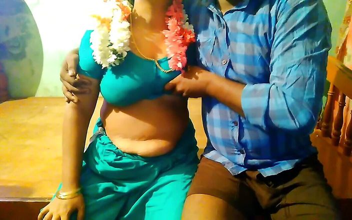 Priyanka priya: Une tatie tamoule de jasmin presse ses gros seins