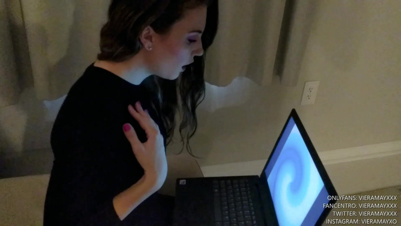 VieraMayXXX: Secret Admirer Gets Caught and Mesmerized - Thigh Job