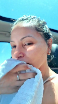 Horny Latina Cant Wait & Gives Him Roadhead Till He Cums