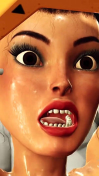 Sci-fi सेक्स cyborg प्रतिबंधित क्षेत्र में हॉट काले बाल वाली को जोरदार चोदता है