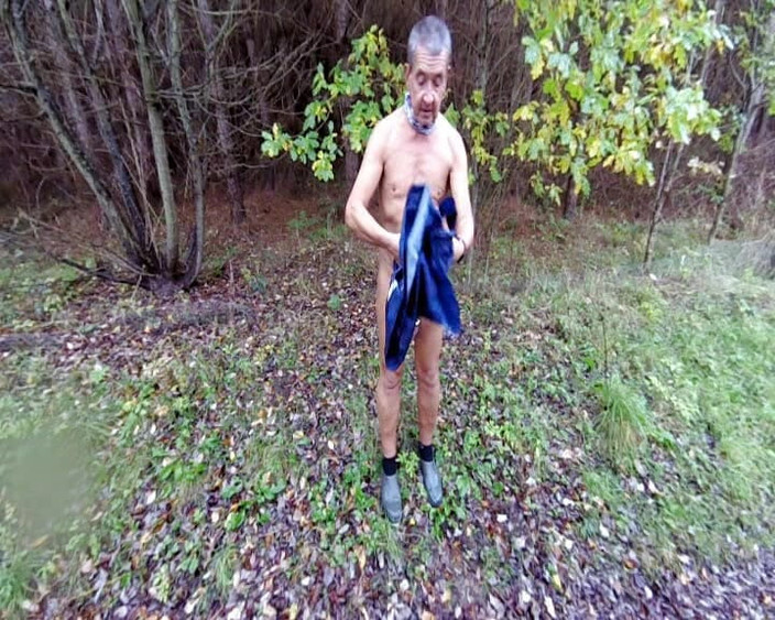 Andy: Rain Poncho Wank