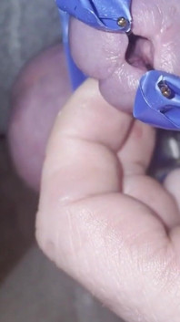 Kaars wax plasgaatje inbrengen