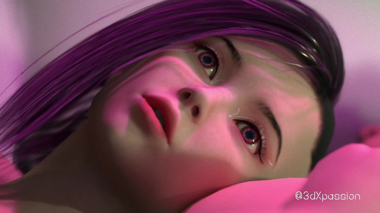 3dxpassion: VR Nexus 3 Neon Dreams - Fetița cyberpunk cu sâni mari călătorește...
