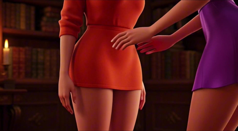 My night collection: Velma y Daphne se rinden a sus deseos sensuales más...