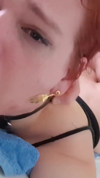 Milking Melody and Feeding Her Cum