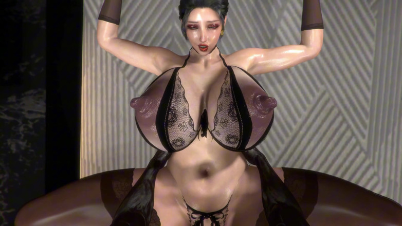 Why fuck so hard: 3D BBW สาวแก่ MILF เปลือยกาย นมยักษ์ใหญ่ของเธอโดน BBC เย็ด