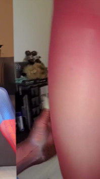 Sonya Durganova flashgirl in 2 layers of nylon pantyhose