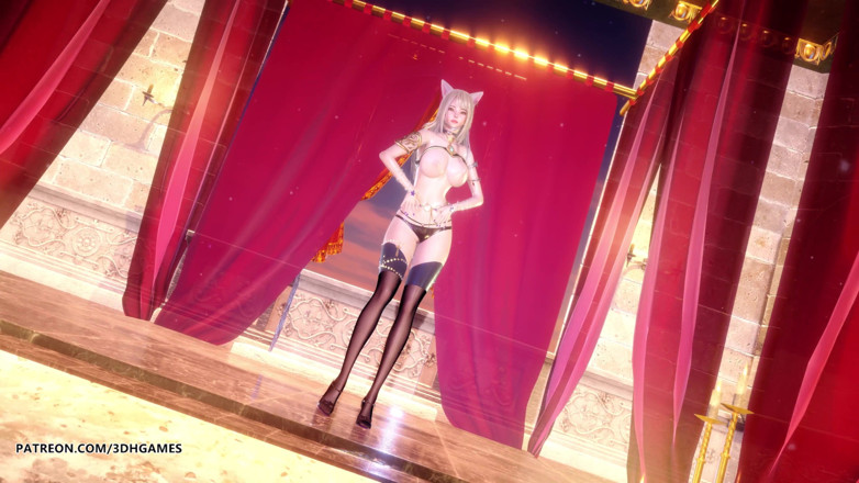 3D-Hentai Games: [MMD] Loona - PTT (malujte město) sexy striptýz Ahri Akali Seraphine League...
