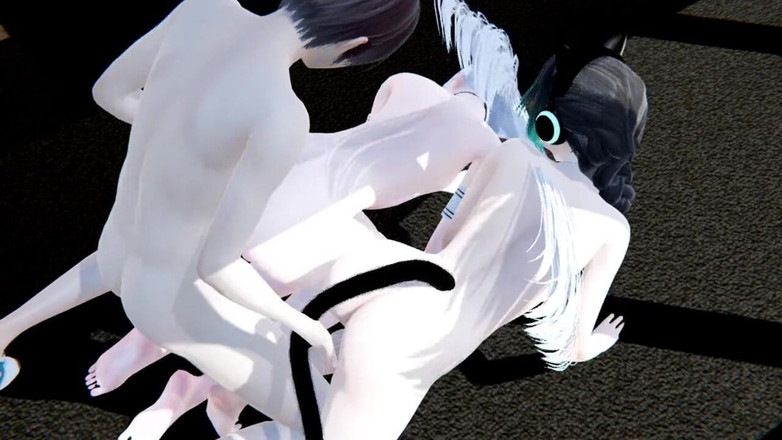 Yaoitube: Yaoi Femboy - Kano-seks in een trio deel 1