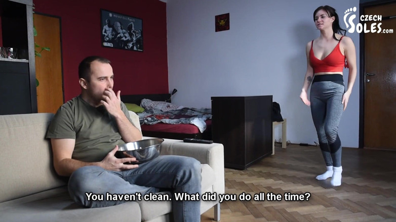 Czech Soles - foot fetish content: Smelly Gym Socks Stifle Punishment
