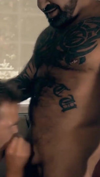 BEARFILMS - Tattooed bear Top breeds his hairy handsome lover