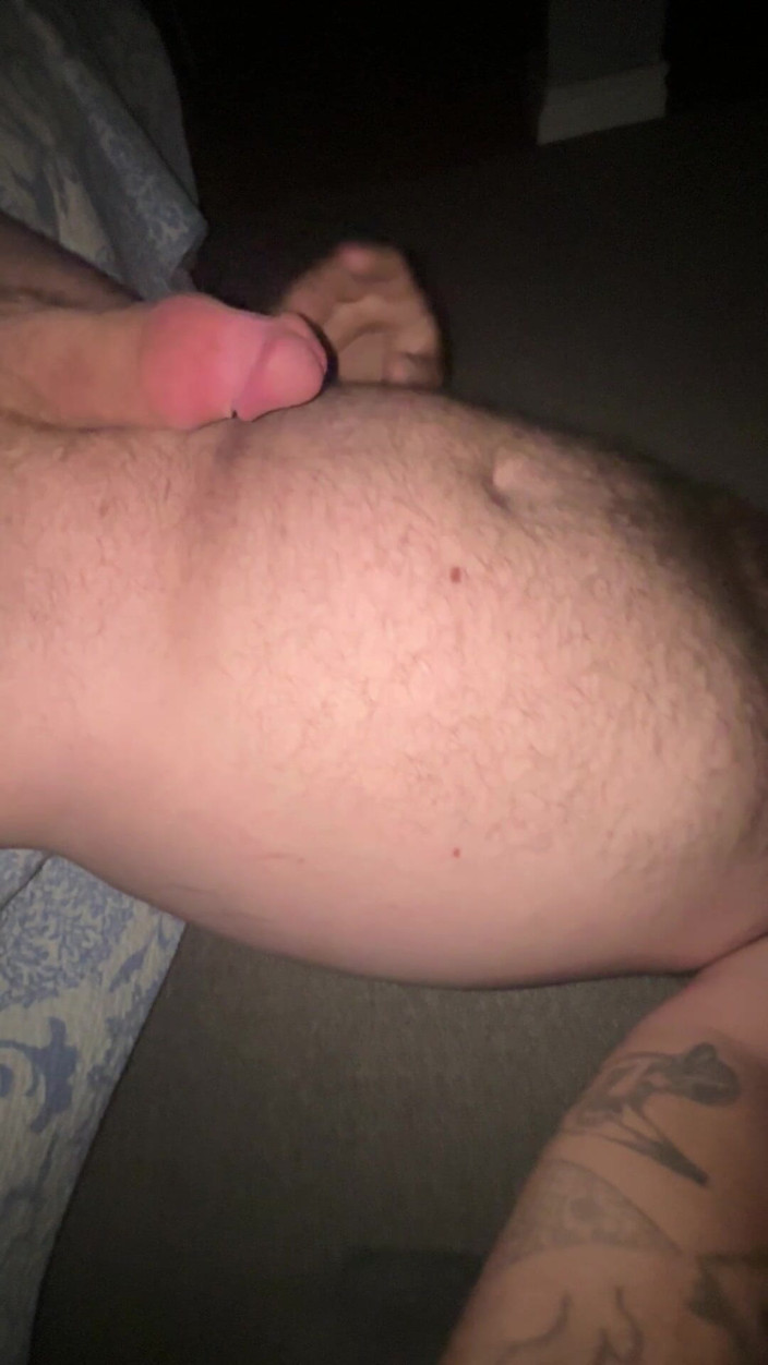 Bigwhitecock: Cumming All Over My Face and Body