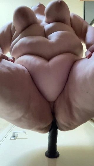 Real homemade BBW BBC porn: Bbwbootyful Ridding 12inch dildo stimulating my clit with bullet vibrator
