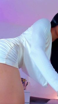 Delicious Trans in White Dress and Short Secretary