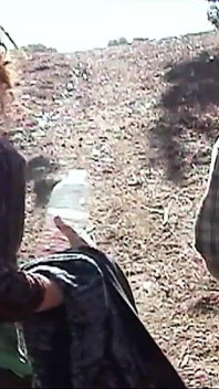 Skinny teen Mona fucked outdoor by step brother with big cock