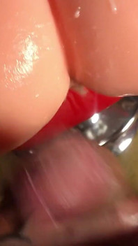 Cum on a Silicone Toy