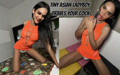Tiny Asian Ladyboy Craves Your Cock