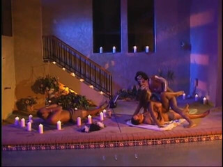 Hot Sex Party: Horny ebony babe has an african fantasy threesome with a...