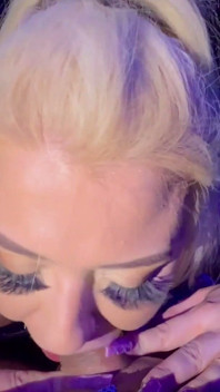 Strip Club Blowjob with Blonde BBW Babe Chanel Barbie