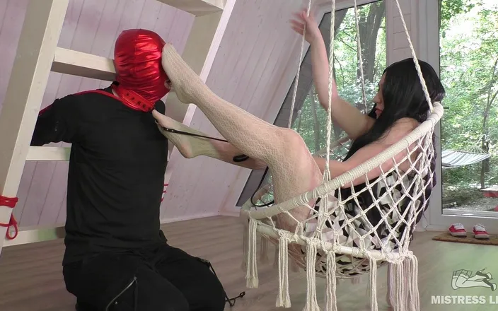 Mistress Legs: Foot Gagging and Ass Worship of Mistress in Sexy White...
