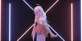 MikuMotion: Phut Honsexy kleid; Schwarze strümpfe; Weiße strümpfe; Dicke titten wackeln;...