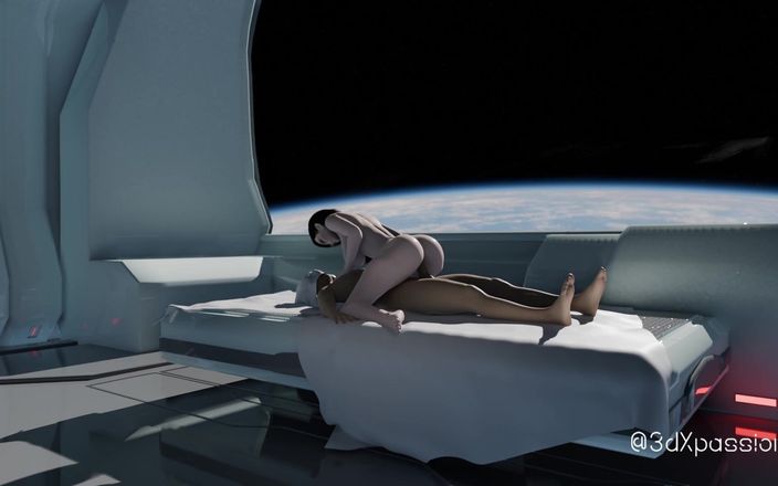 3dxpassion: 太空中最好的性爱。热辣的日本女郎在轨道空间站上被狠操