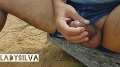 Ladysilvas: Ladysilva na pláži si honí a užívá si mňam
