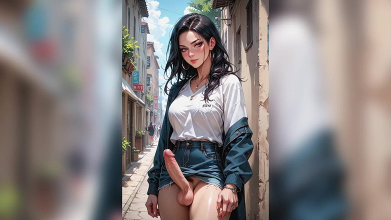TRANSH: Xuất tinh một con cu trans