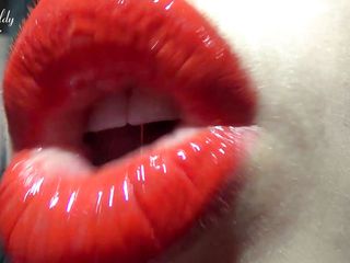 Goddess Misha Goldy: Red lips &amp; lipgloss JOI
