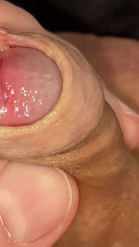 Foreskin Play Small Juicy Cock