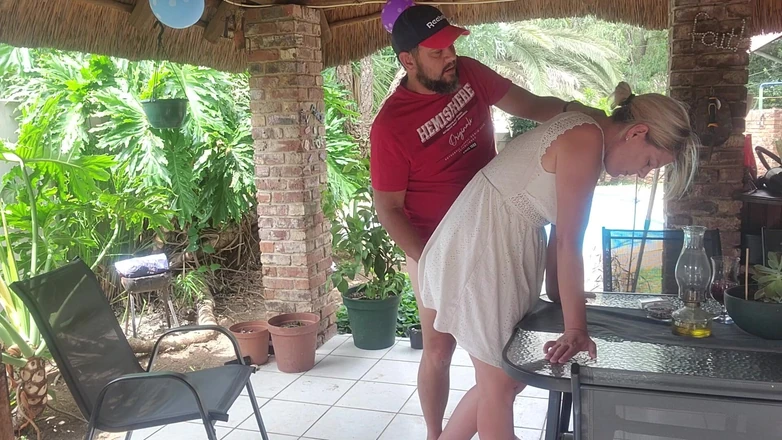 Sparowdox: Fucking the Neighbors Wife on the Patio Were He Can...