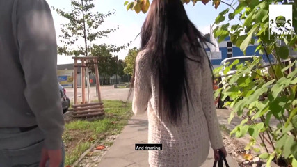 Sexy Buurvrouw: Skutečný domácí sex + venkovní trojka v Německu: Lullu Gun & Jason...