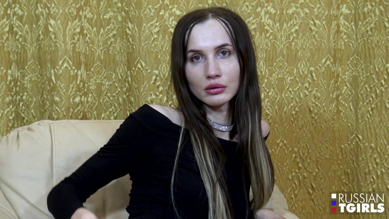 Russian Tgirls: Kristina's Messy Treat