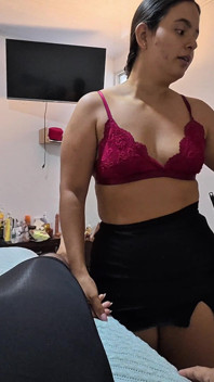 Mature Maid Rides 18-year-old Boy's Cock After She Kept Teasing Him While Cleaning