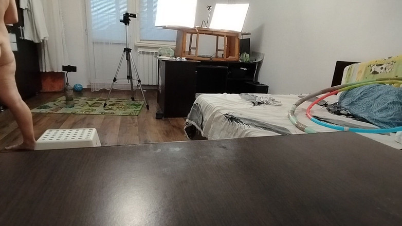 Amateur_MS: Treino de esposa sexy em casa nua Sensual morena experimenta...