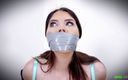 Gag Attack!: Terri - клейкой лентой из ПВХ с кляпом во рту