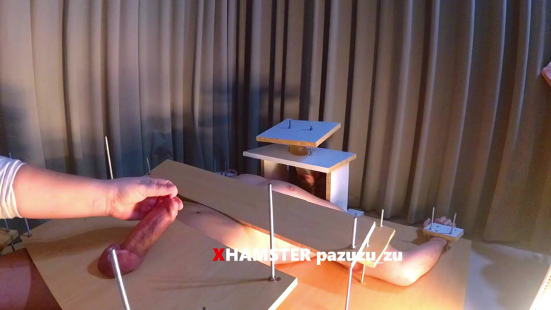 Pazuzu_zu: Donna vestita uomo nudo dominazione femminile cbt sega. Orgasmo rovinato +...