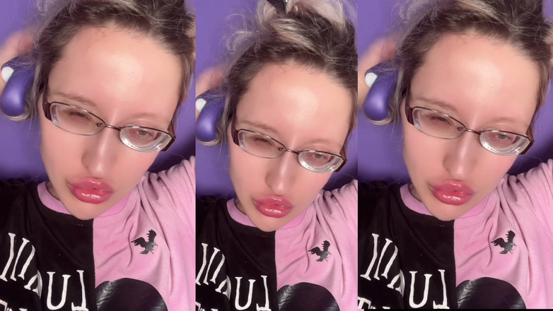 FinDom Goaldigger: Pumpar en plug pout bimbo transformation för läpp besatthet klipp...