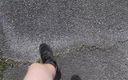Djk31314: Walking Around Outside with Only Socks and Shoes on