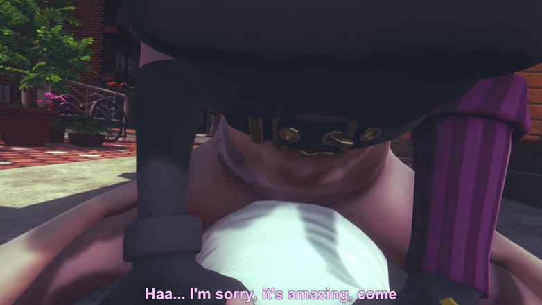 Waifu club 3D: Jinx riding your cock pov