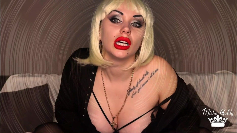 Goddess Misha Goldy: ¡Voy a provocarte y negarte una y otra vez! Masturbando...