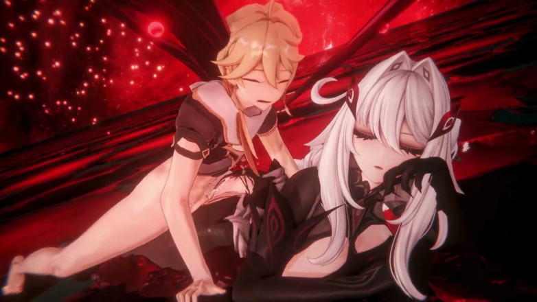 NSFWOtaku: Genshin Impact - Ronova and Anastasya Passionate Sex - 3D Hentai Animations
