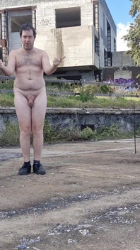 Completely Naked in a Square