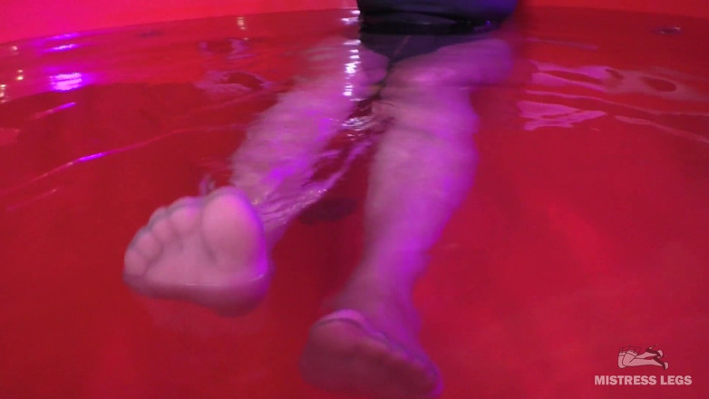 Mistress Legs: No time to explain, just start to lick my wet...