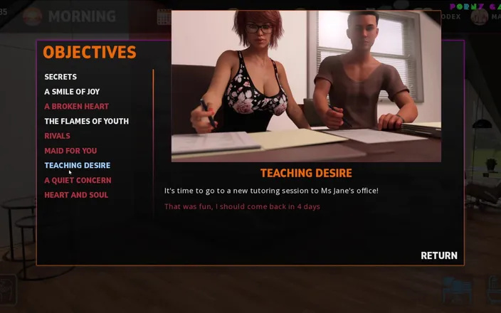 Porny Games: Midnight Paradise by Lewdlab - the Teacher Uses Her Nice Foots 31