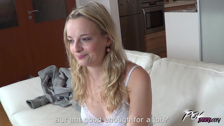 POV Bitch: Blonďatá děvka si přišla pro sladkou creampie a odešla
