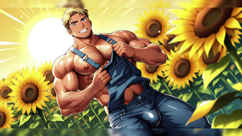 Erotic Man: Gorące kawałki dokuczanie na zewnątrz Wykonane z Ai