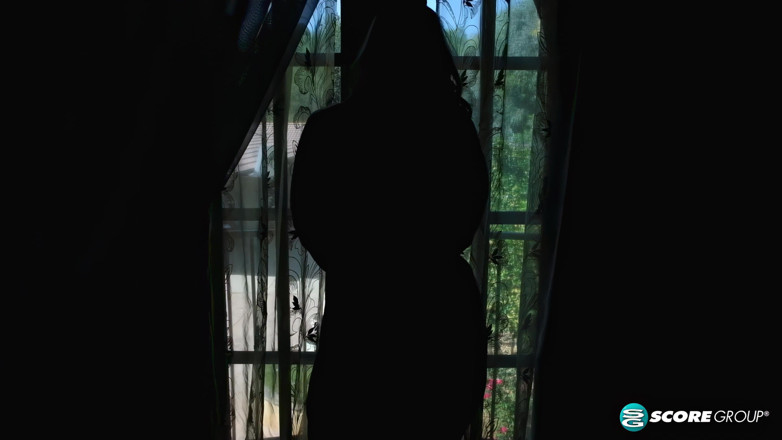 Scoreland: Codi Vore: Blonde Bombshell in Black Lingerie