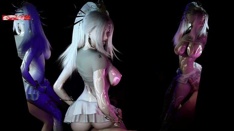 X Hentai: Göttin 3D-Modell mit Bigbutt Überraschung - 3D Animation hentai