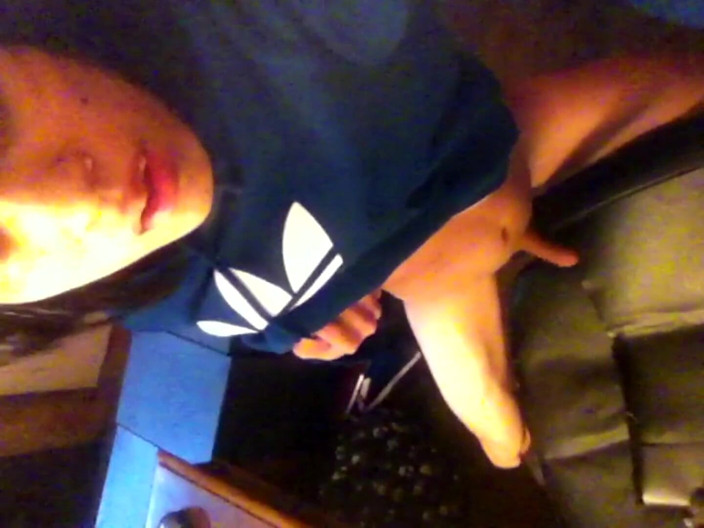 Jon Arteen: Teen Twink (18+) with Cute Face, Emo Haircut, Wearing Blue Adidas...